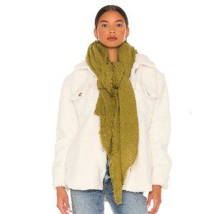 Free People - Long Weekend Waffle Scarf in Moss